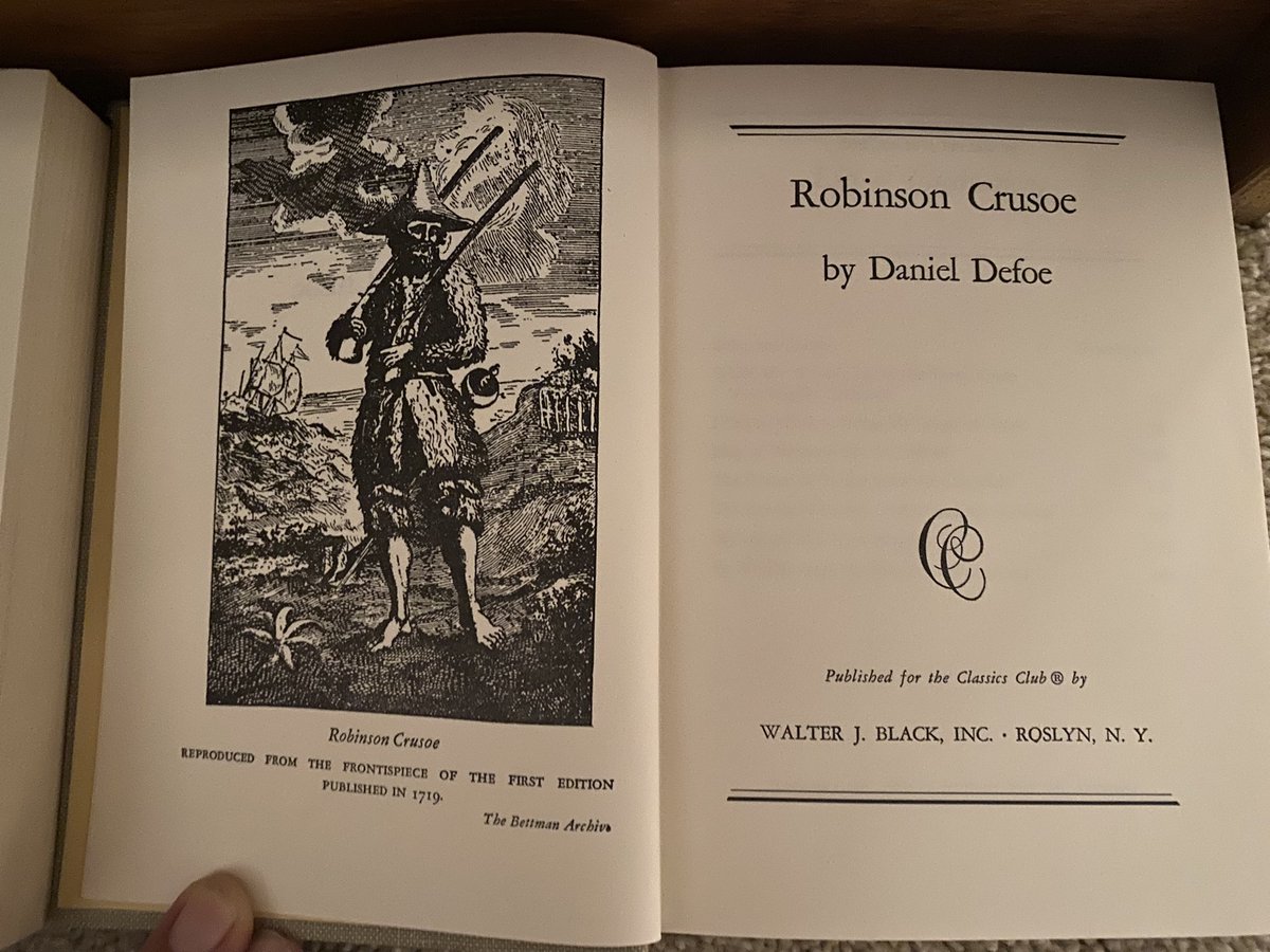 ArchieG1946's tweet image. Some nice finds at the local thrift store. The Classics Club Library editions of Defoe and Swift look nearly new on the inside.