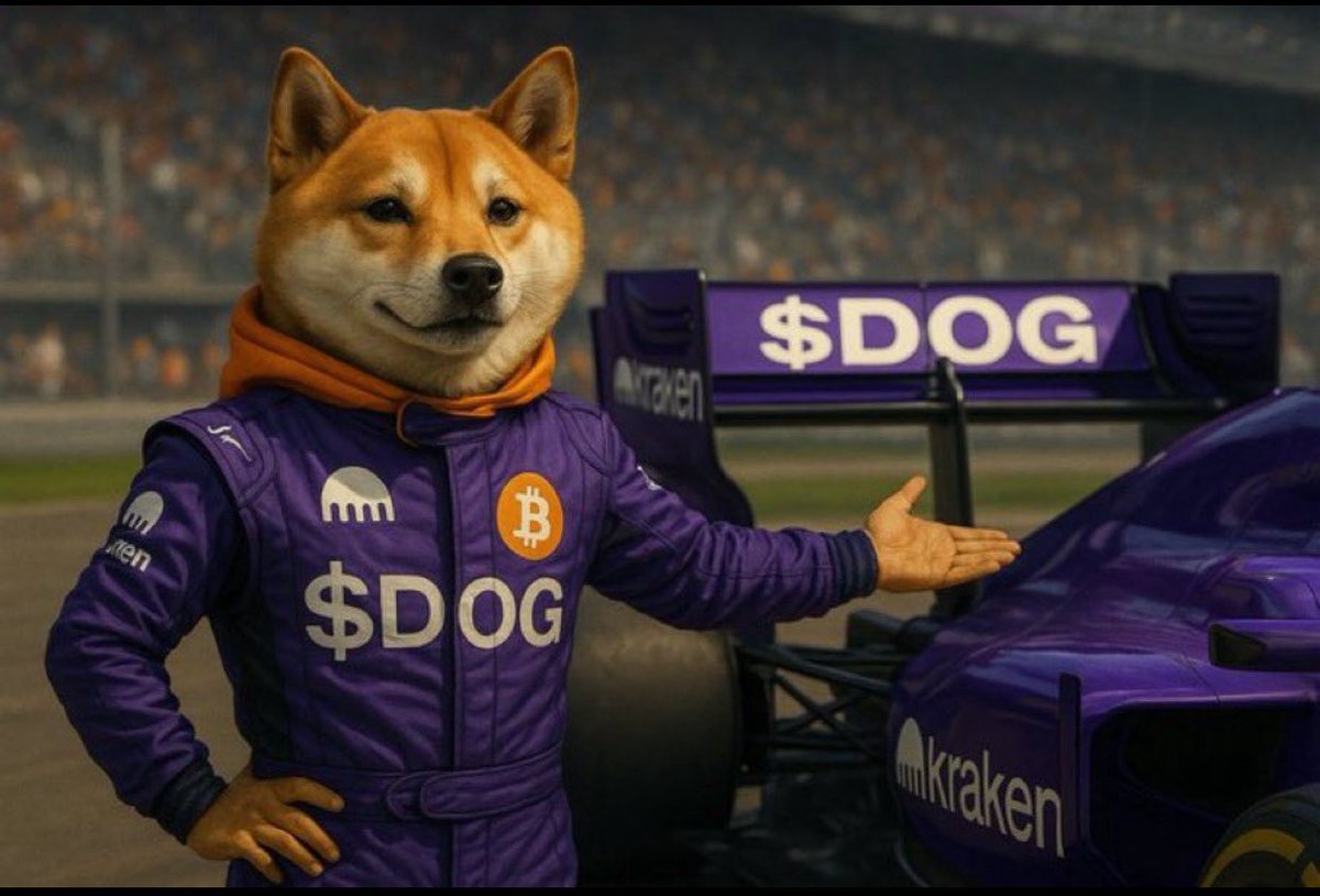 Runes_Capital's tweet image. Yes, We DCA and will keep purchasing $DOG daily through @krakenfx
F1 Rear Wing 🪽 Contest is ours…
$DOG Army will lift checkered Flag 🏁 🏆