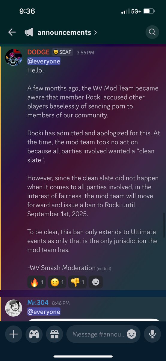 From the Discord: