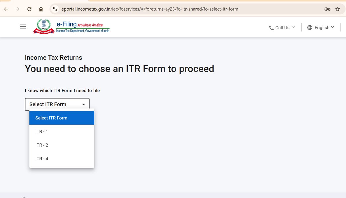 Kind Attention Taxpayers!

Income Tax Return Form of ITR-2 is now enabled for filing through online mode with pre-filled data at the e-filing portal.

Visit: incometax.gov.in/iec/foportal/