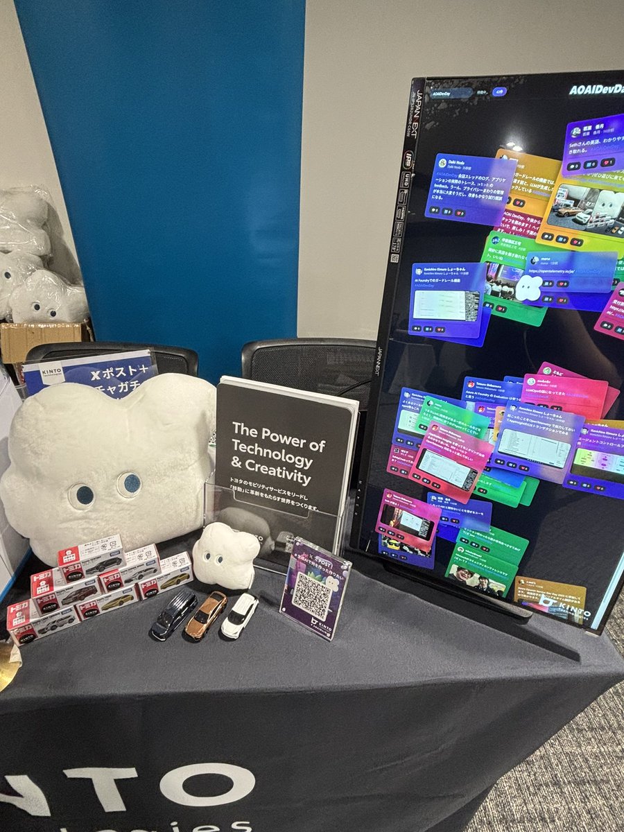 asahima_san's tweet image. スタッフできました！セッションも楽しみ
#AOAIDevDay
#KINTOTechnologies