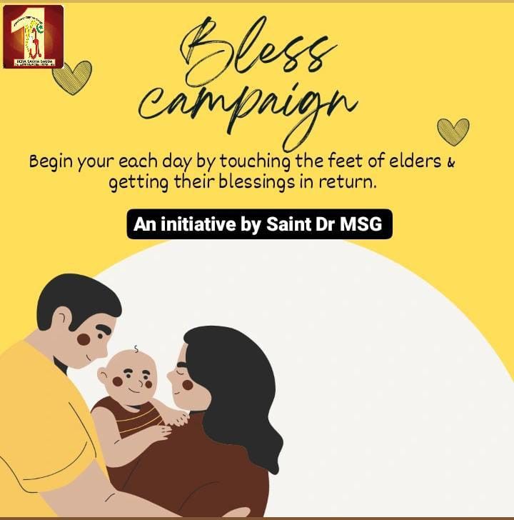 Swarsh12's tweet photo. Early morning if we #GetBlessings from elders by touching their feet means collecting best and positive energies for a whole day.
#ParentsChildBonding is truly being expressed by Saint Dr MSG
through which he guide millions to respect elders and be habitual of their feet touching https://t.co/Ed5c5B5DOs