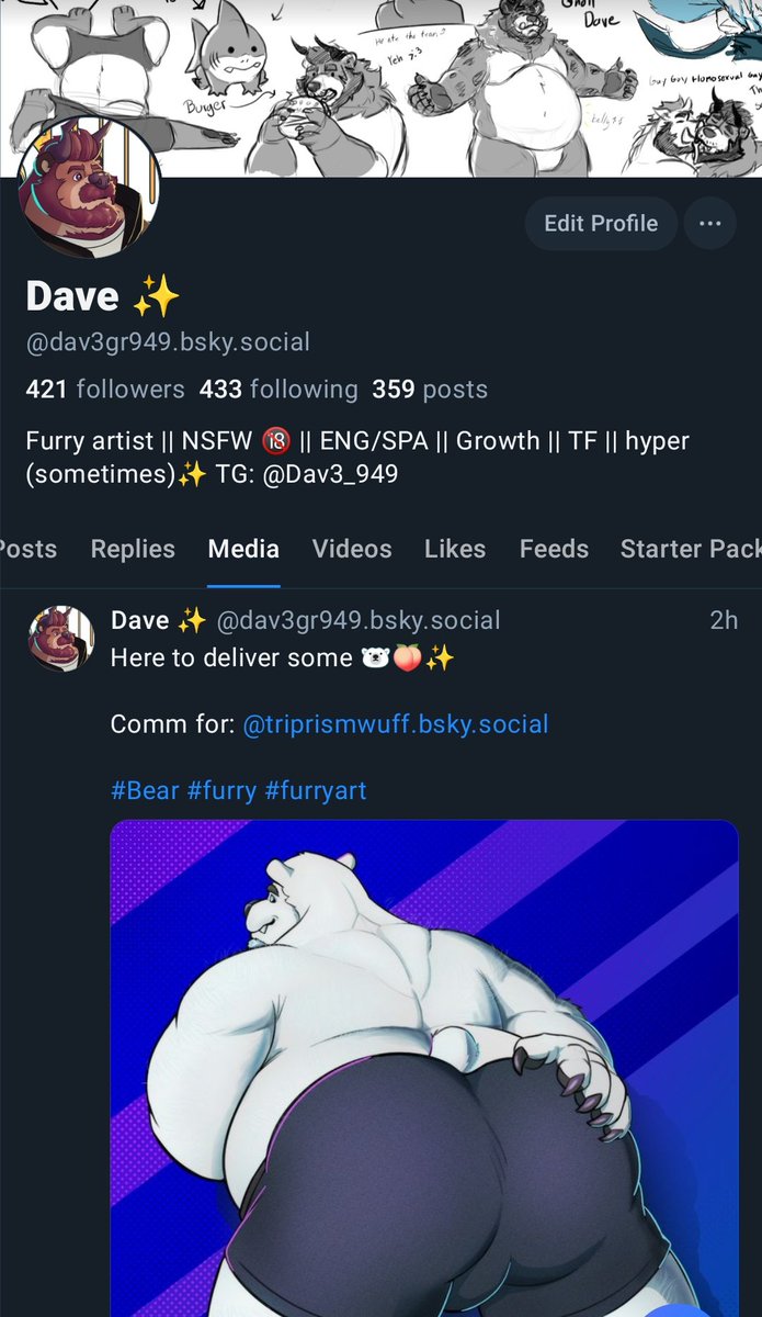 Dav3_949's tweet image. Oh btw, I'm on Bsky 🦋
Follow me there for more bear related content 🐻✨