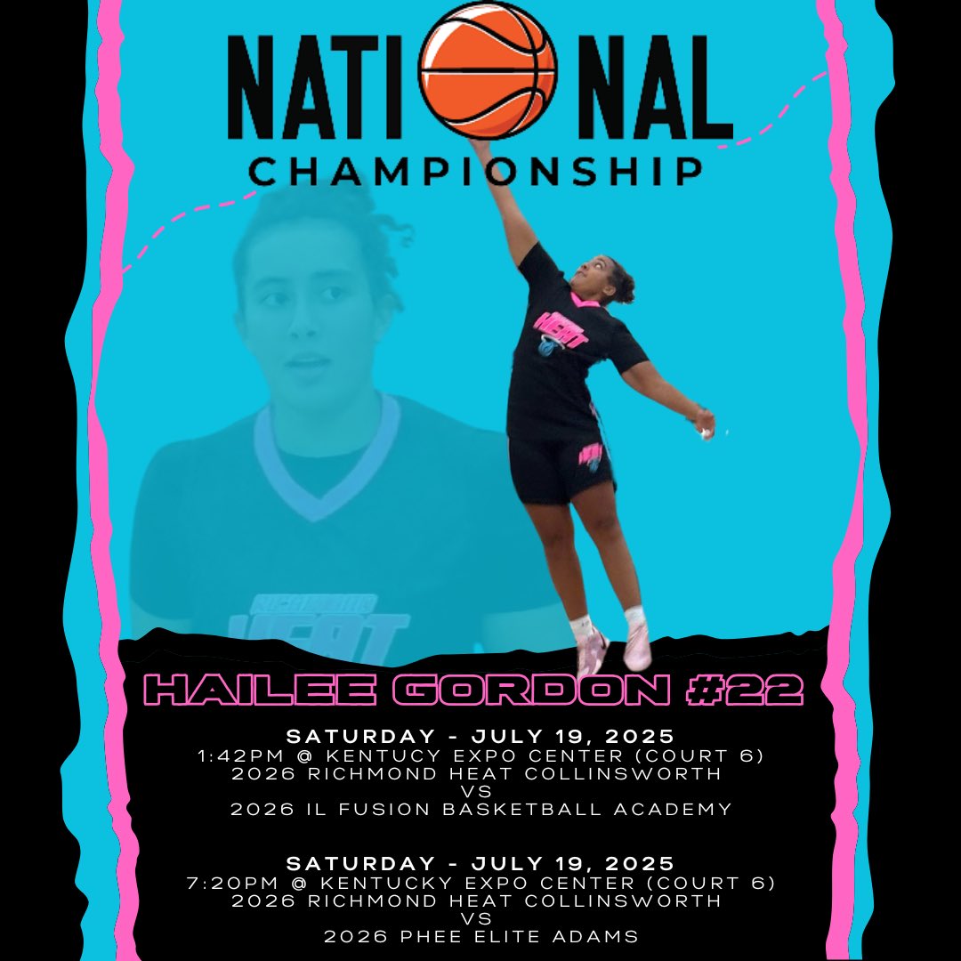 Hailee Gordon (@haileegordon30) on Twitter photo Come see me at my last AAU tournament!!! <a href="/RichmondHeat1/">RichmondHeat</a> <a href="/WoodfordGBB/">Woodford County High School Girls Basketball 🏀</a> Come see me at my last AAU tournament!!! <a href="/RichmondHeat1/">RichmondHeat</a> <a href="/WoodfordGBB/">Woodford County High School Girls Basketball 🏀</a>