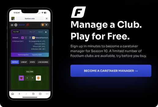 JGweb3's tweet image. Big news my @photofinishgame and @Sorare friends - its your chance to play @Footium for FREE
Zero Cost , Nada , Zilcho - Get in here
Slide into my DM's or Sign up
footium.club/try-for-free and fill out the type form to get involved for season 10! (no strings attached)