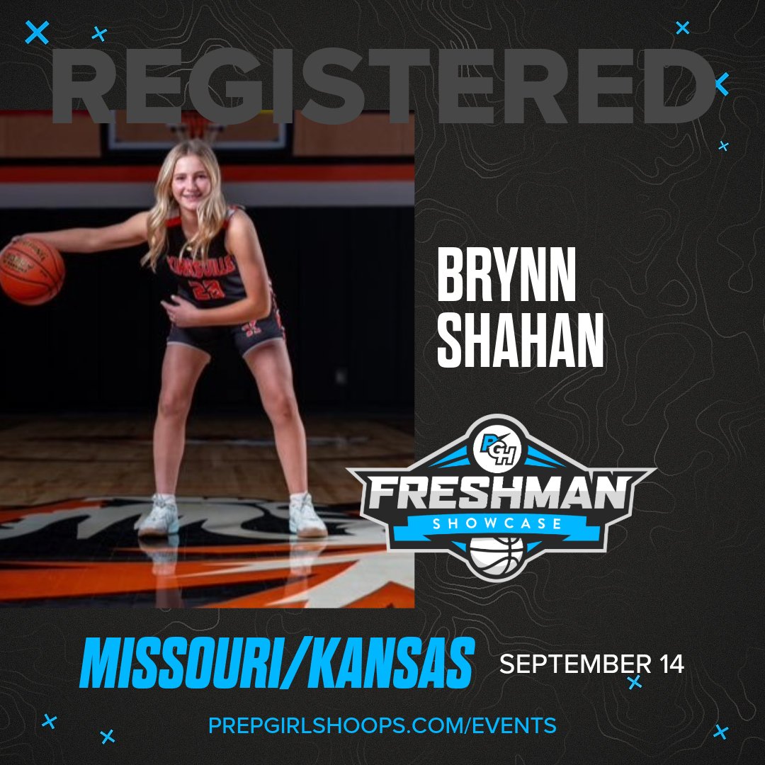 Check out these 𝙏𝙊𝙋 registrants‼️👀

The Missouri/Kansas Freshman Showcase is filling up! Join these skilled competitors for the event on September 14th in North Kansas City, MO
<a href="/BrynnShahan/">Brynn Shahan</a> <a href="/EMills53319/">Eyani Mills</a> @AmeliaBoss30 
 
Register here: events.prepgirlshoops.com/e/1582/registe…