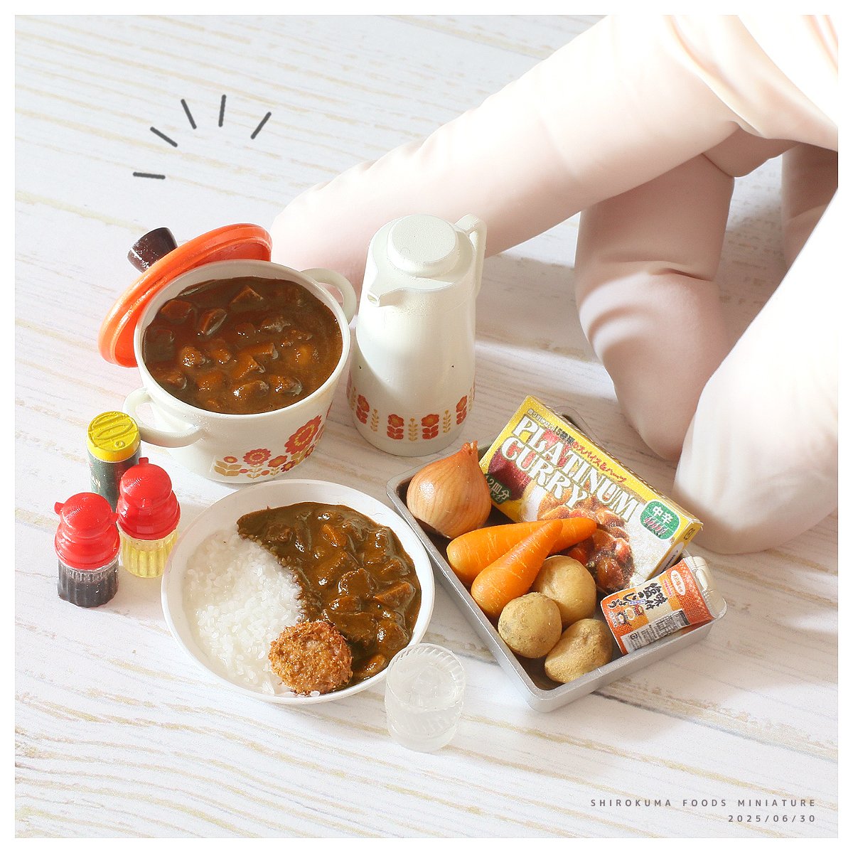 jalk_hatch's tweet image. きょうの晩御飯はカレー(観賞用ミニチュアセット)をヤフオクに出品させていただきました🍛🥄
リンクはこちらからどうぞ😊👇
bread-magic.jugem.jp/?eid=342