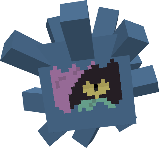 Failiyum_YCA's tweet image. Yo-kai of the Moment: Coughkoff and Hurchin
One's a virus, the other a urchin who hates the virus for... reasons. How can one possibly mistake them for the other? They look completely different!
Coughkoff spawn in caves while Hurchin appears in taigas at night.
Models by Mvoob