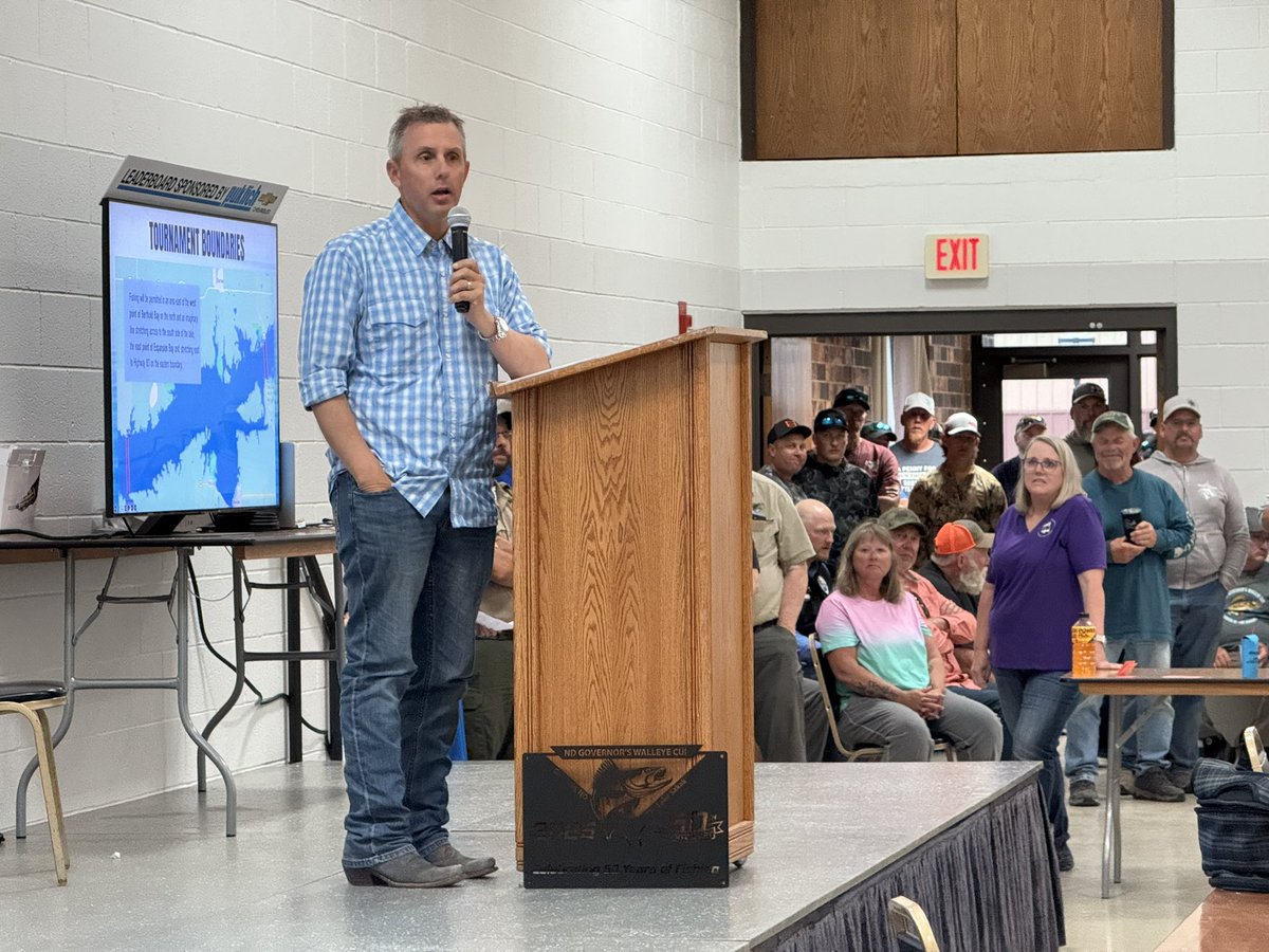 GovArmstrong's tweet image. North Dakota has some of the best walleye fishing in the country and it’s no surprise when you see the turnout for the 50th Annual ND Governor’s Walleye Cup in Garrison.
Good luck to all those participating this weekend, have a great tournament.