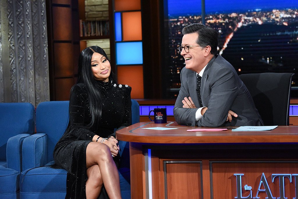 QueenRadioX's tweet image. .@StephenAtHome Stephen Colbert has announced that after 10 years, “The Late Show with Stephen Colbert” has been cancelled. Barbz wish Stephen the best.💗
Take a look at @NICKIMINAJ’s appearance in 2023 as well as 2018.
2018: youtu.be/8s9joL_AGfo?si…
2023:…
