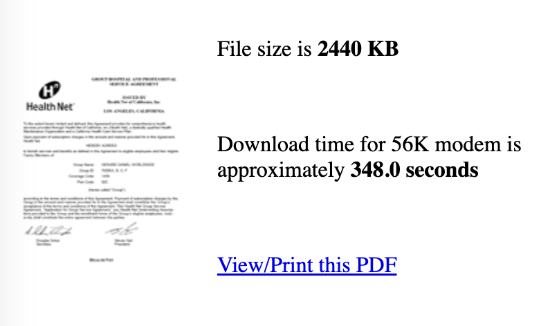 Benchmarking for a 56K modem may be a sign that your website needs to be updated...