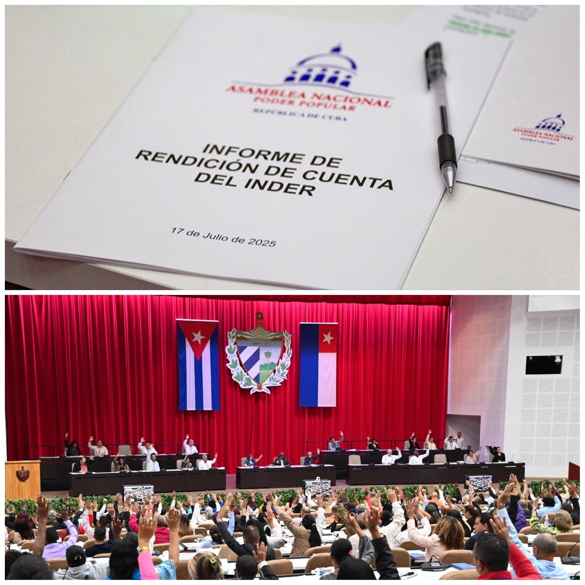 José Angel Portal Miranda (@japortalmiranda) on Twitter photo 🇨🇺 Este jueves en la <a href="/AsambleaCuba/">Asamblea Nacional Cuba</a> fue aprobado un amplio informe de rendición de cuenta del <a href="/InderCuba/">INDER</a>, instituto con el cual el <a href="/MINSAPCuba/">Ministerio de Salud Pública de Cuba</a> articula alianzas estratégicas para generar acciones encaminadas a elevar la calidad de vida de nuestra población. 🇨🇺 Este jueves en la <a href="/AsambleaCuba/">Asamblea Nacional Cuba</a> fue aprobado un amplio informe de rendición de cuenta del <a href="/InderCuba/">INDER</a>, instituto con el cual el <a href="/MINSAPCuba/">Ministerio de Salud Pública de Cuba</a> articula alianzas estratégicas para generar acciones encaminadas a elevar la calidad de vida de nuestra población.
