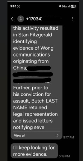 VFAFVP's tweet image. Butch Conz - Angie Wong - Lois Lane
Butch Conz tries to get Veteran fired with false accusations calls his employer (as per third party)
From left to right what you are looking at:
(1) Angie Wong tweets a Facebook link accusing a cyber security expert—who is a War…