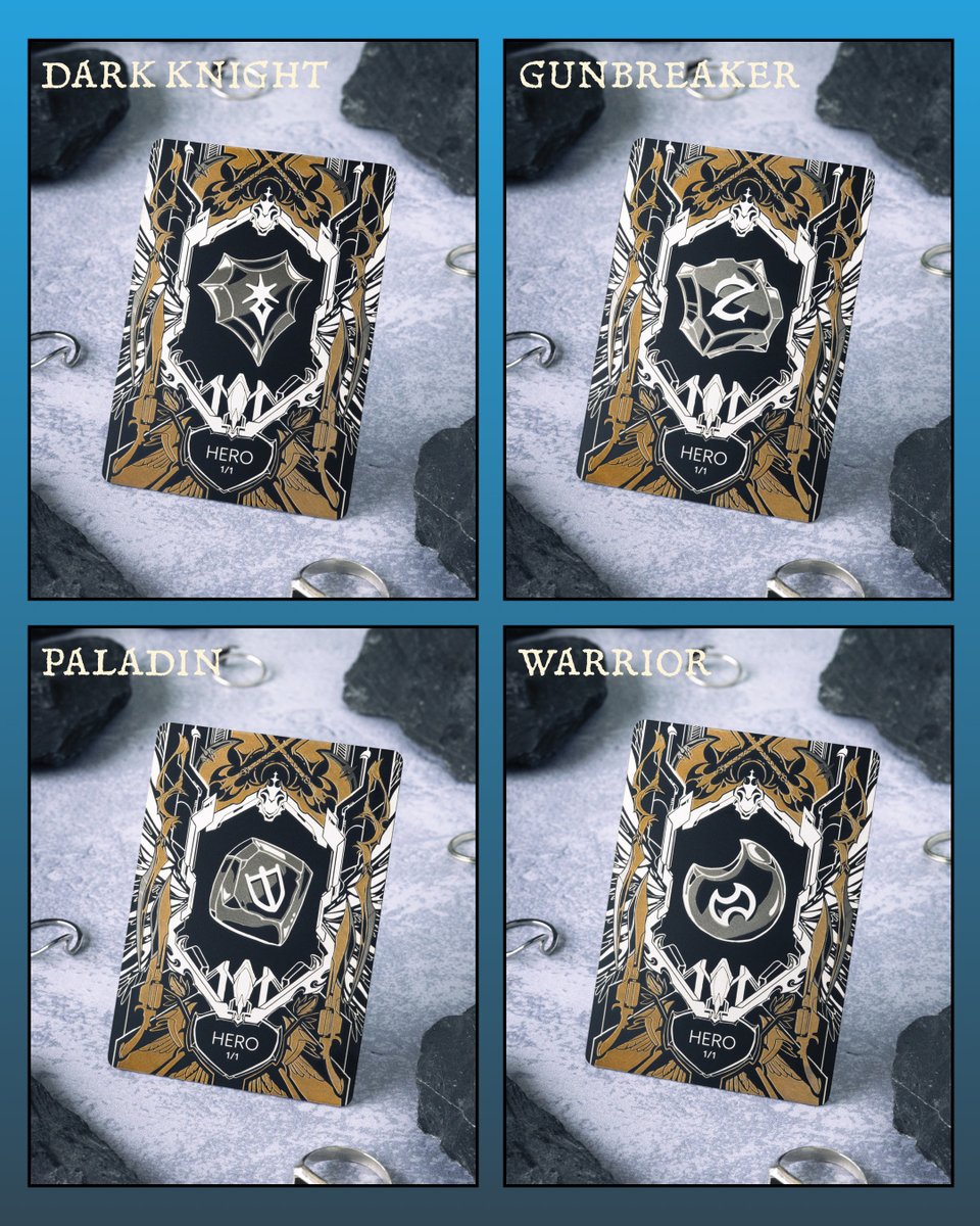 ✨ Tank Hero Tokens ✨ One last reveal of <a href="/SydneyJones/">ʎǝupʎs 🌙 シドニー</a> illustrations before the #ffxiv Hero Tokens go live tomorrow on my website + Etsee!! See you tomorrow :)