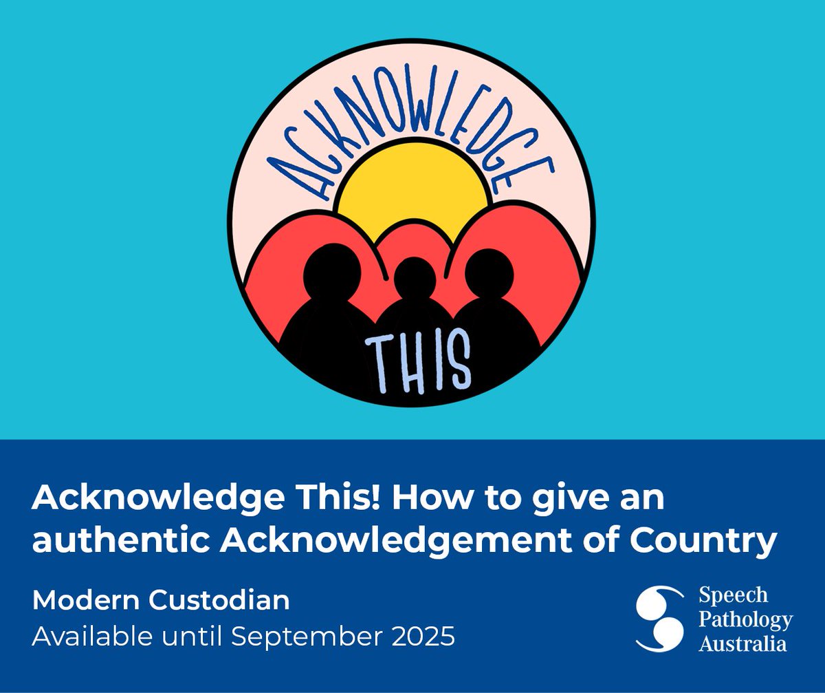 SpeechPathAus's tweet image. Too often, Acknowledgements of Country are delivered without real understanding. The Acknowledge This! webinar helps you move beyond routine, speak with purpose and understand the meaning behind each part of an Acknowledgement.
👉 bit.ly/40hxcrM