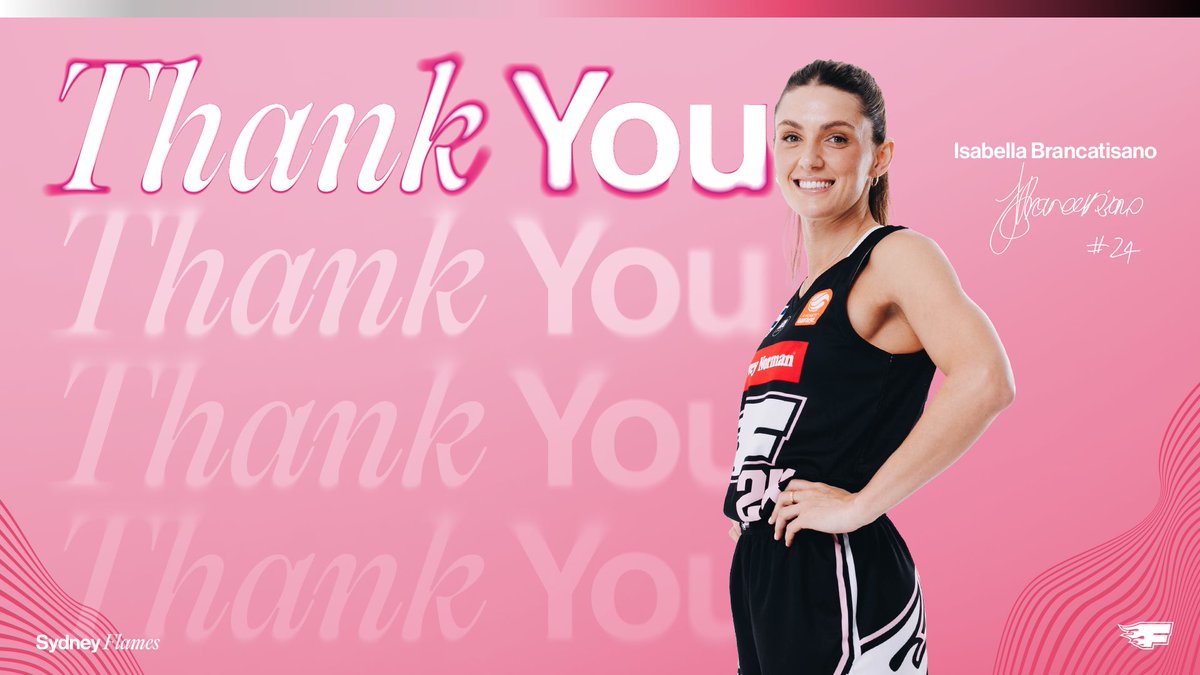 TheSydneyFlames's tweet image. Sydney would like to thank Flame #225, Isabella Brancatisano, for her contributions to the club during the #WNBL25 season.
All the best in the future!
📰: sydflames.com/mvmhwfv7
#BringTheHeat