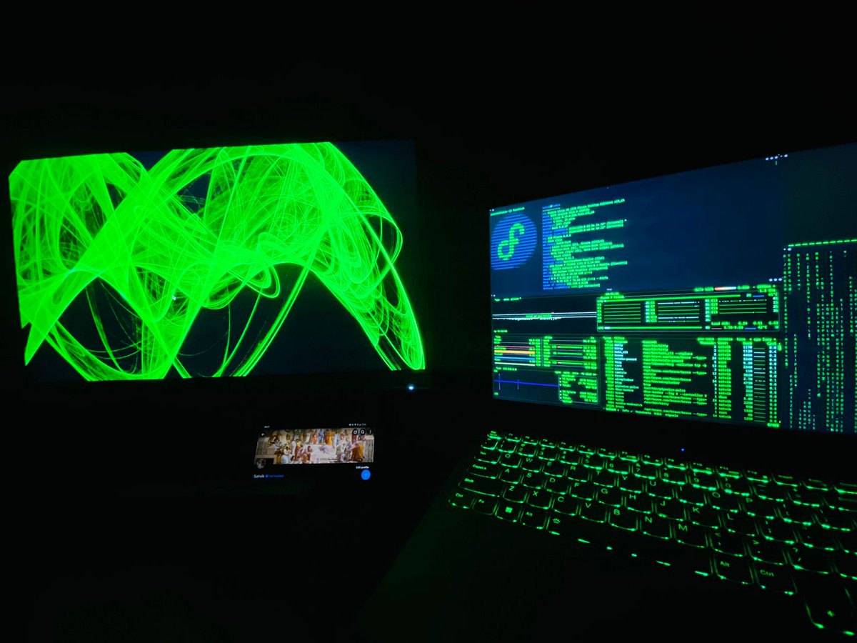satvikk_guptaa's tweet image. My first linux rice is done
Fedora kde plasma 😋
My idea was matrix core with math fractals
I love it
For tiling I am using kwin
Terminal - kitty
Special thanks to @namishh__ for his wonderful guide again