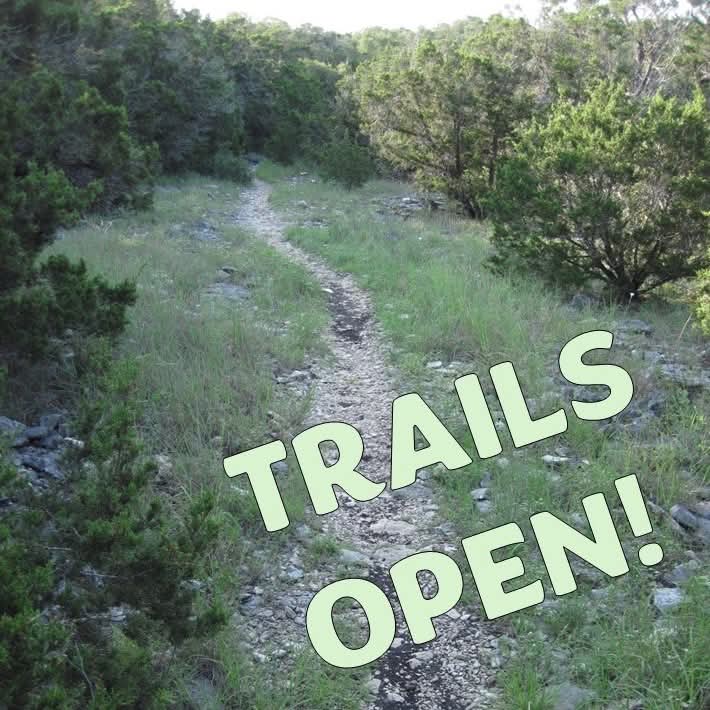 Friday, July 18th - All trails are OPEN.