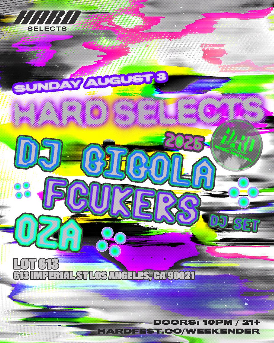 HARDSelects's tweet image. goin' hard is in our nature, but we're on a diff level when it comes to @hardfest 💋‼️ we're thrilled to host an official afters for the hard weekender on sun, aug 3 at lot 613 w/ DJ Gigola + @fcukers__ (dj set) w/ support from @daniel_osahon 🎯 tix at hardfest.co/djgigola