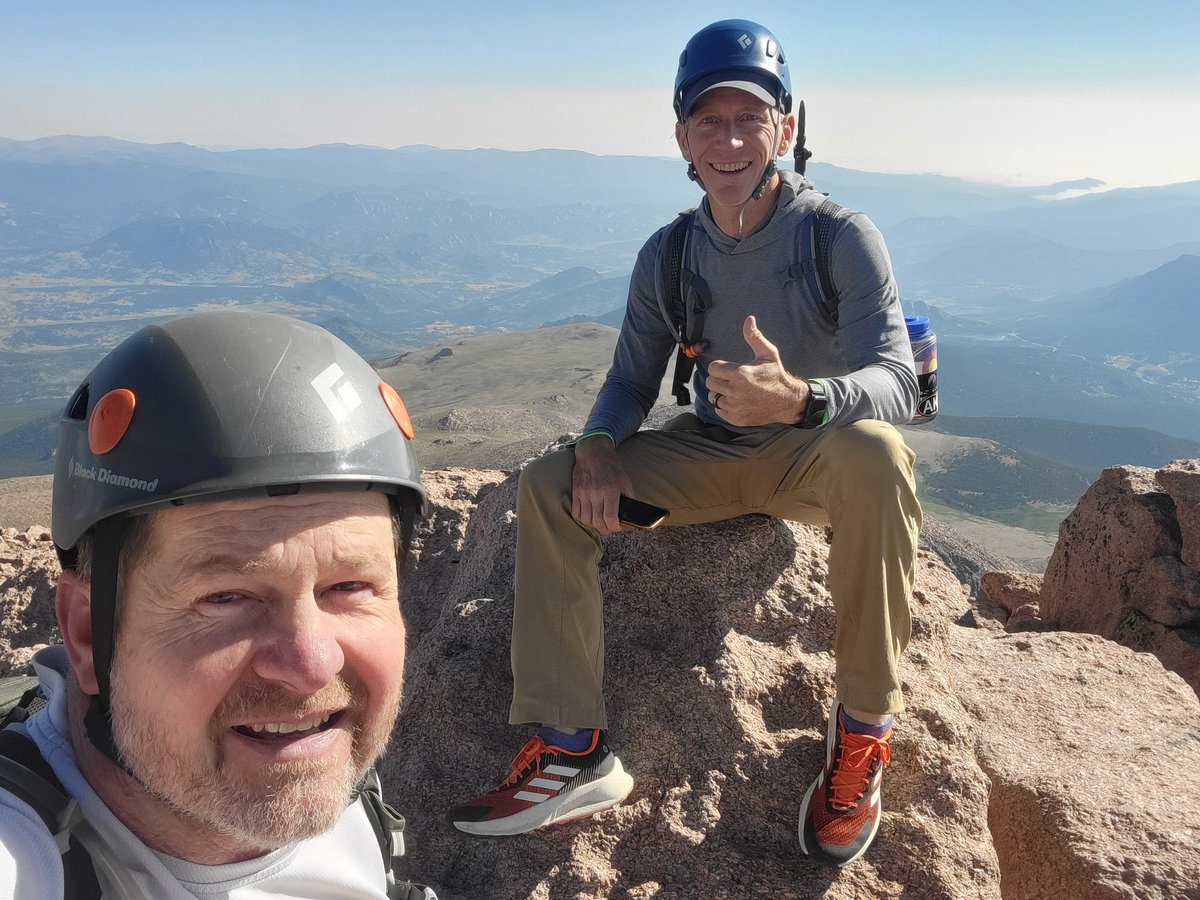 Tough Day.  Left at 9:30pm, drove to Rocky Mountain NP, started hiking at 1:30am, finished at 2:30pm today.  Climbed 2 Big Mountains: Meeker and Longs with my buddies.