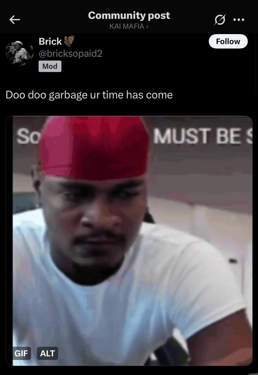 A com is going to be a com it’s just weird when the mods do it then claim it’s “rage bait” all love to Kai tho he’s showed a lot of love and support when it was easier to turn his back ❤️