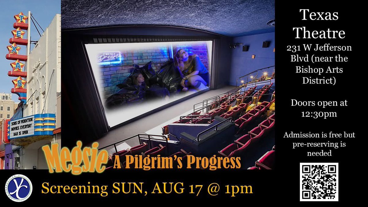 YouConnectionYC's tweet image. Come to our special screening event of Megsie: A Pilgrim's Progress on SUN, AUG 17 @ 1PM as we enter into a whole new era of You Connection! Admission is free but pre-reserving is needed for a headcount. Be a supporter of YC in this season! purplepass.com/events/322782-…