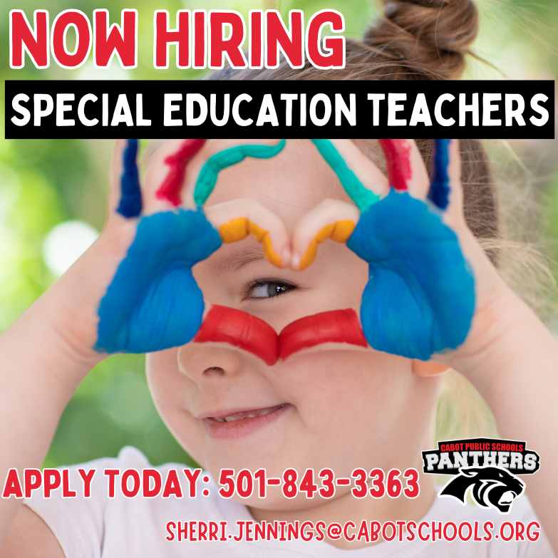 cabotsd's tweet photo. Teach with heart. Make a difference. 𝐂𝐚𝐛𝐨𝐭 𝐏𝐮𝐛𝐥𝐢𝐜 𝐒𝐜𝐡𝐨𝐨𝐥𝐬 𝐢𝐬 𝐍𝐎𝐖 𝐇𝐈𝐑𝐈𝐍𝐆 𝐒𝐩𝐞𝐜𝐢𝐚𝐥 𝐄𝐝𝐮𝐜𝐚𝐭𝐢𝐨𝐧 𝐓𝐞𝐚𝐜𝐡𝐞𝐫𝐬 who are passionate, dedicated, and ready to love, support, and empower every student. 
Apply now: https://t.co/9JkIMK6S7L https://t.co/QMiv8Sk0KW