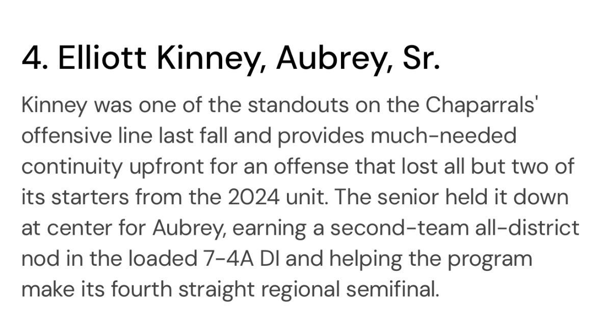 4th out of all Denton area! Thank you <a href="/JohnFields0/">John Fields</a> for the comments <a href="/AubreyRecruit/">Aubrey Football_Recruit</a> <a href="/CoachEHill/">E. Hill</a> <a href="/Coach_DGonzalez/">Derrick Gonzalez</a> <a href="/TMA79_/">Trench Mobb Academy</a>