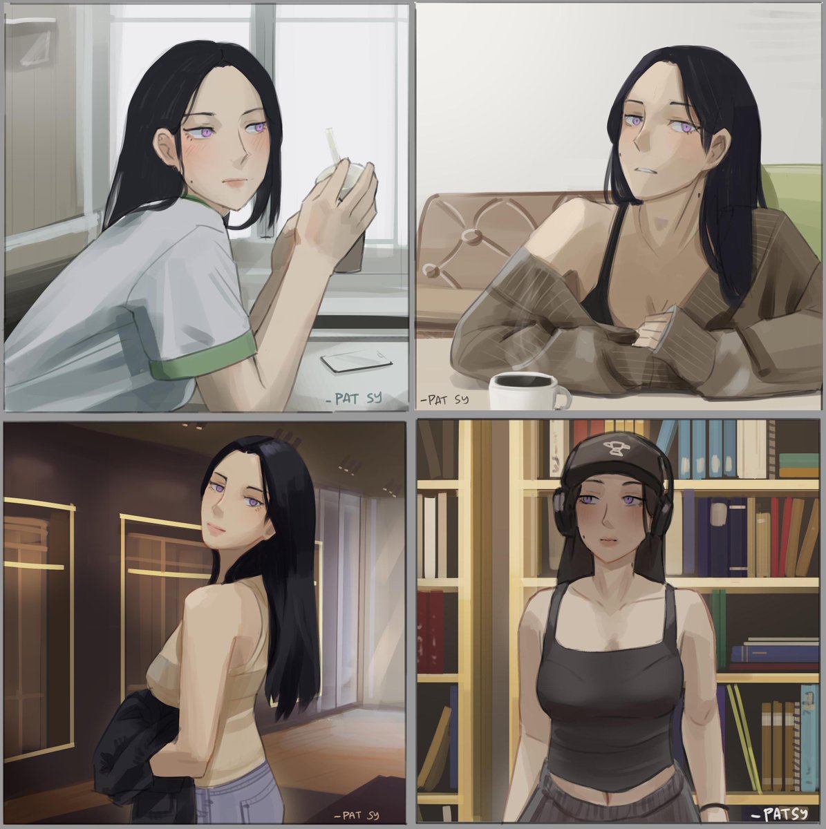 HumptyPatsy_'s tweet image. Celie Series 1-4
it's a series i did last year around 16 artworks of her, wanna share it here on X cause why not?. ^^
#artshare #artmoots #ocart