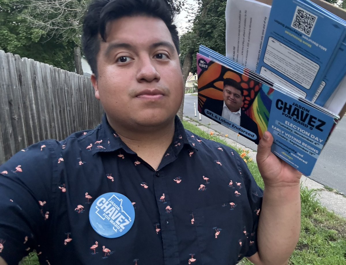 JChavezMpls's tweet image. I had incredible conversations on the doors in Corcoran today! Residents talked about the rising cost of living, housing, solutions to homelessness, and how the city can protect our trans and immigrant neighbors.
I also met new friends in Corcoran 🐈 ❤️
