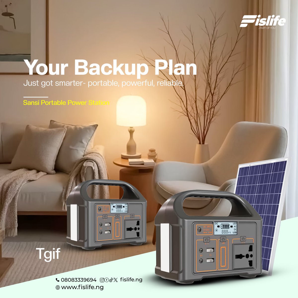 FislifeNg's tweet image. TGIF! Kick back and enjoy the weekend with Sansi portable power. 

Shop on fislife.ng call and WhatsApp on 08083339694
#fislife #yks2025 #เสน่หาวาโยคิว2 #RUNSEOKJIN_epTOUR_ANAHEIM #無限城編 #WEURO2025 #PTD_ON_STAGE_LIVE