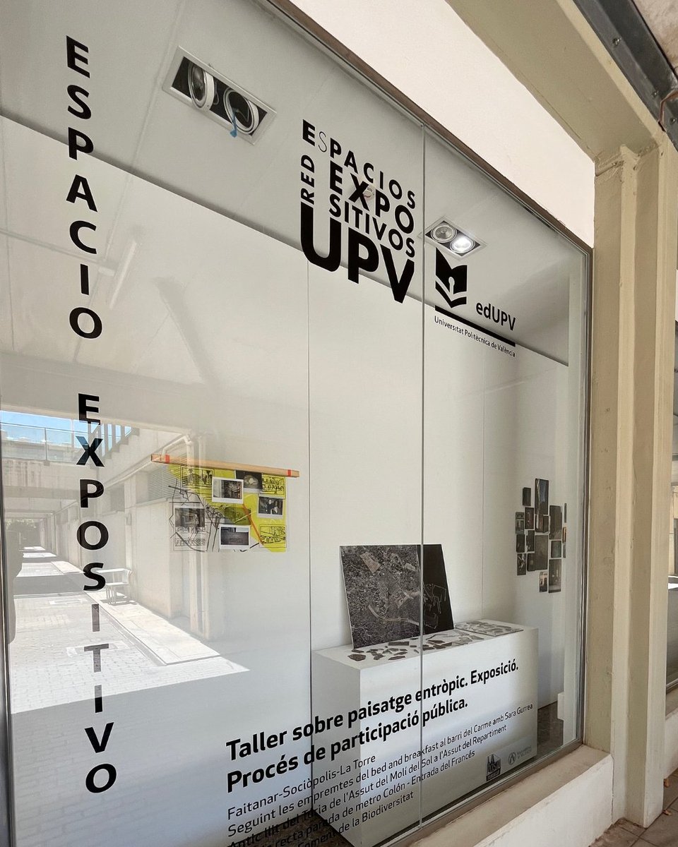 UPVEditorial's tweet image. 🖼️Ya puede visitarse en el #EspacioexpositivoedUPV la exposición que pone cierre a la 3ª edición del Taller sobre paisaje entrópico de @LaPosta_Found.
👥Participan: Tana Garrido · Juan Hernández · Toni Lucas · Ana Lloret · Antoni Solera · Álvaro Soriano · Theresa Wilshusen.