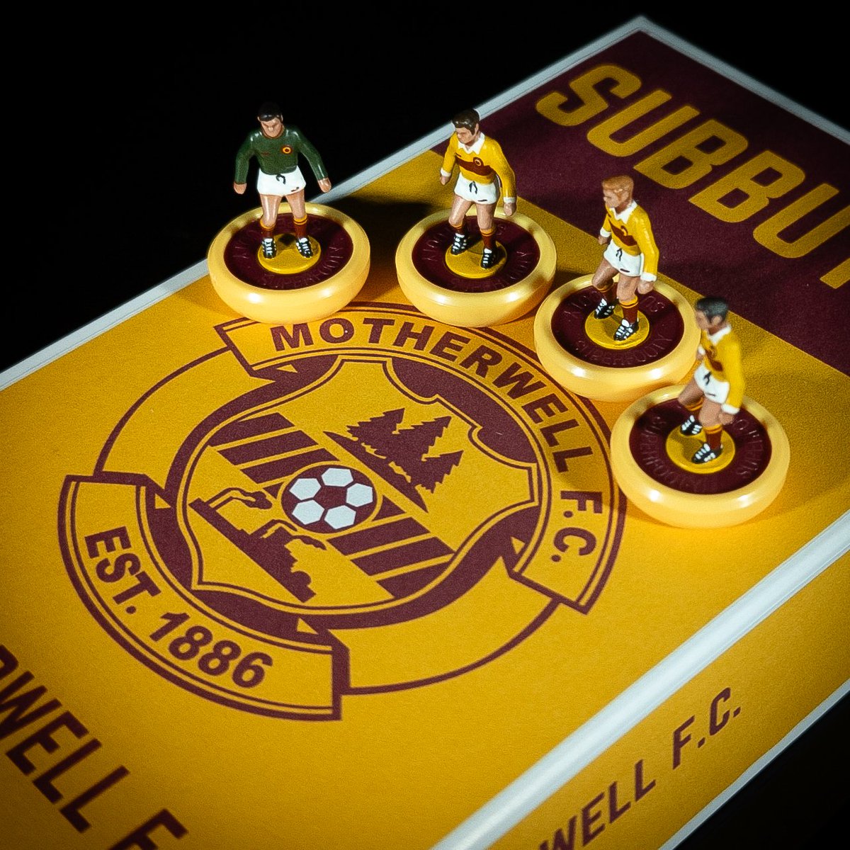 subbuteo_paints's tweet image. πNew drop: Motherwell FC! π
Part of my ongoing Scottish Football painting project β aiming to hand-paint every @spfl side in Subbuteo form.
Went classic: claret band across amber, with white trim to keep it fresh.
Photos below π
#Motherwell #Subbuteo @MotherwellWorld #SPFL