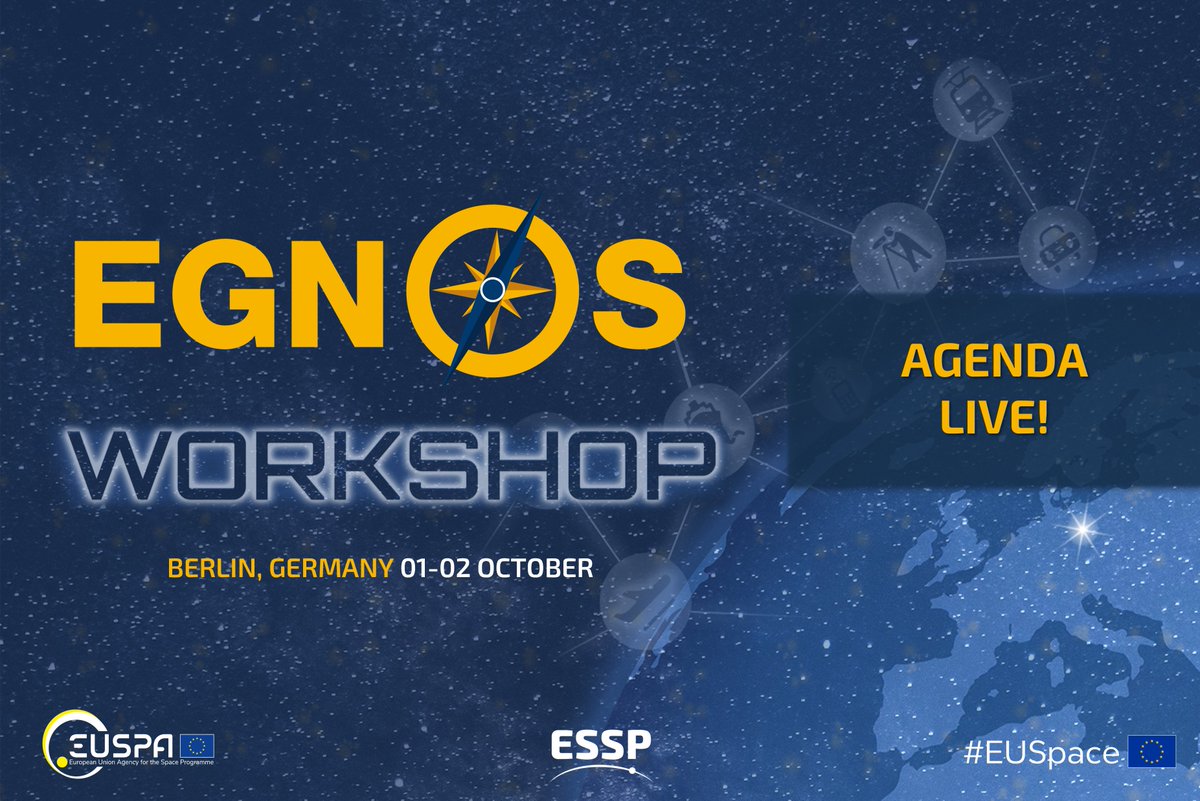 ESSPSAS's tweet image. 🚀 The EGNOS Workshop 2025 agenda is now LIVE!

Co-organized by #ESSP and #EUSPA (EU Agency for the Space Programme), the EGNOS Workshop brings together the European #GNSS community.
This year’s agenda promises insightful sessions, expert speakers, and key updates on EGNOS.

📄…