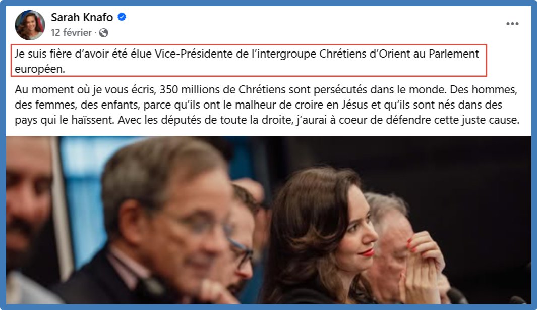 DubreuilhMarcel's tweet photo. Toujours aucune condamnation de Sarah Knafo après qu’Israël a tué Issa Salameh et Fumiya Ayad, deux civils catholiques, dans une frappe directe sur l’église Saint-Porphyre à Gaza. Ils étaient en train de prier.
Rappelons que Mme Knafo est vice-présidente de l’intergroupe “Chrétiens d’Orient” au Parlement européen.
Allez, demandez des comptes à @knafo_sarah. Ou bien, les catholiques ne comptent pas ?