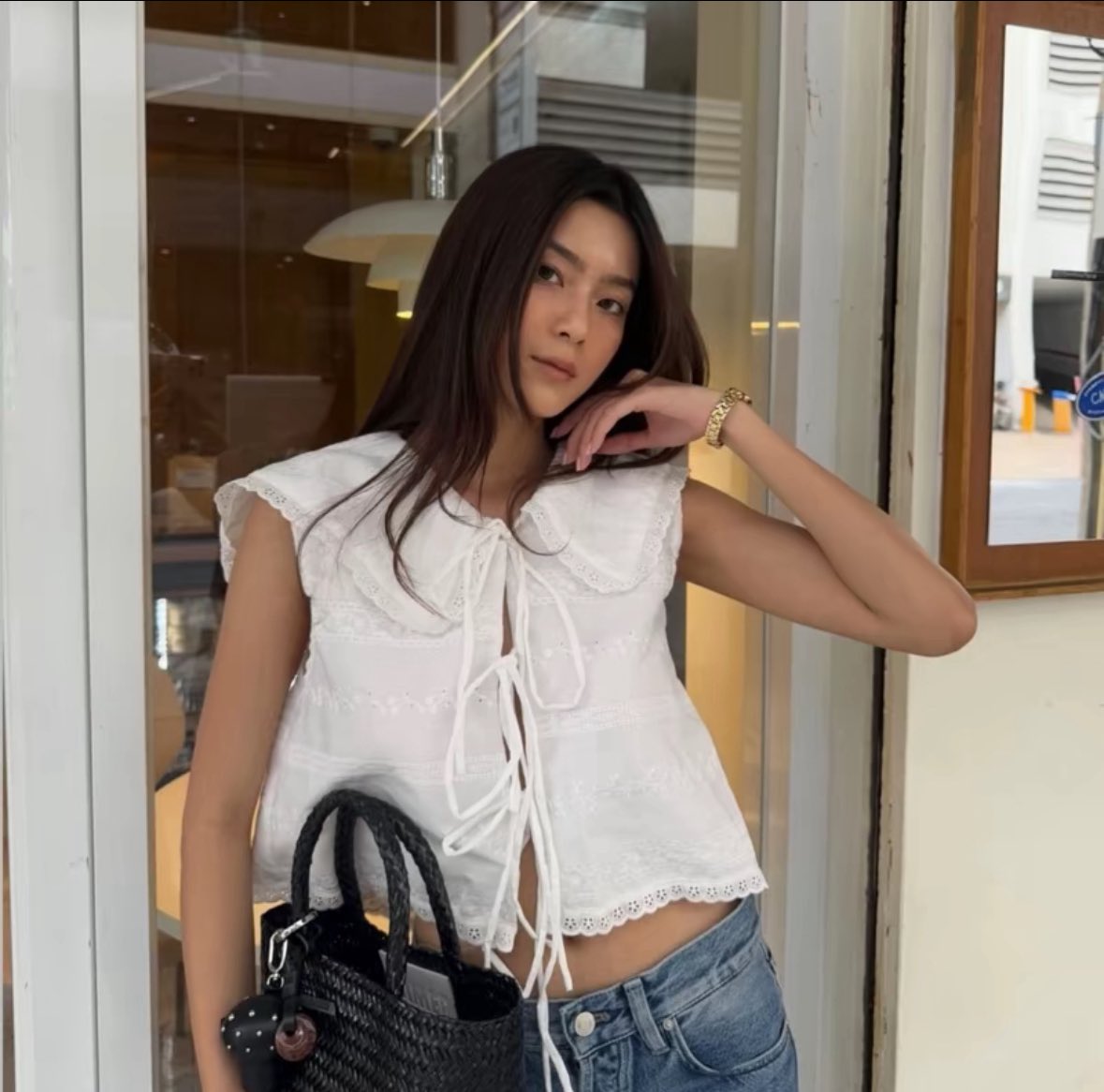 fluffyushopp's tweet photo. mirabangkok shop 1090 ไม่เคยใส่เลย ส่งต่อ 590 บาท อก30-33 https://t.co/Zi8f69TDgH