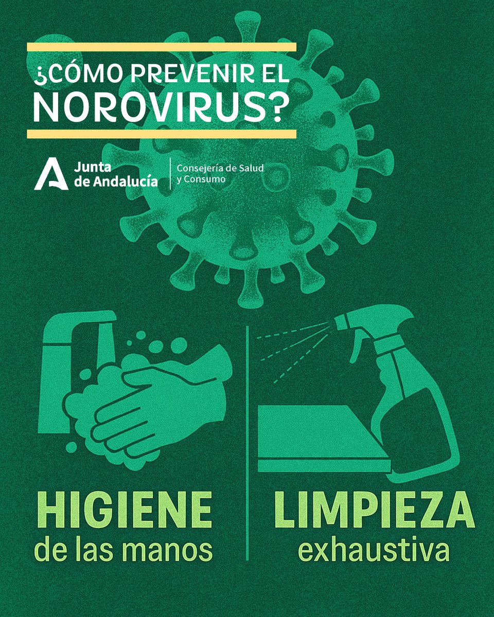 saludand's tweet image. 🦠 Norovirus: un virus que se propaga volando 😷
No hay vacuna ni tratamiento, ¡y es muy contagioso!
🤢 Náuseas, vómitos, diarrea
🚫 Se transmite por contacto, alimentos o ¡hasta por el aire!
🧼 Lava manos
🍽️ No compartas cubiertos
💧 Hidrátate y consulta si empeoras
#Norovirus