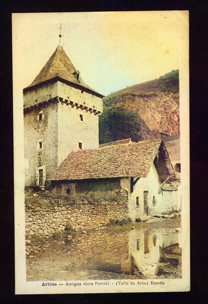 “Queri”, IA der Archiu, a encolorit aguesta postau dera tor e capèla des de Portolà, d’Arties, hèta per Manuel Solé Vicens, ca. 1920-1930

Colleccion Archiu Feliu Izard

#XAC #XarxadArxiusComarcals
#PaisArxius