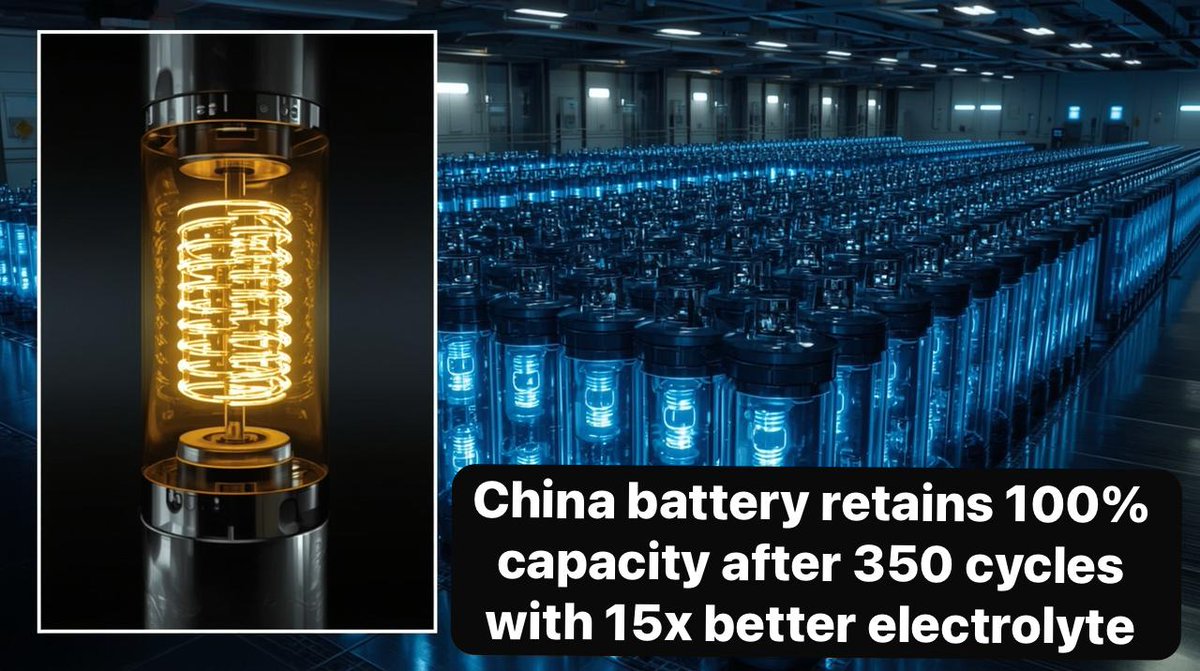 Chinese researchers at USTC achieve breakthrough in solid-state batteries: low-cost electrolyte slashes costs to <10% of sulfide electrolytes, enables 4,200+ hours of cycling with Li metal &amp; Si anodes. Could revolutionize EV batteries! 🔋⚡️ #SolidStateBattery #EVTech