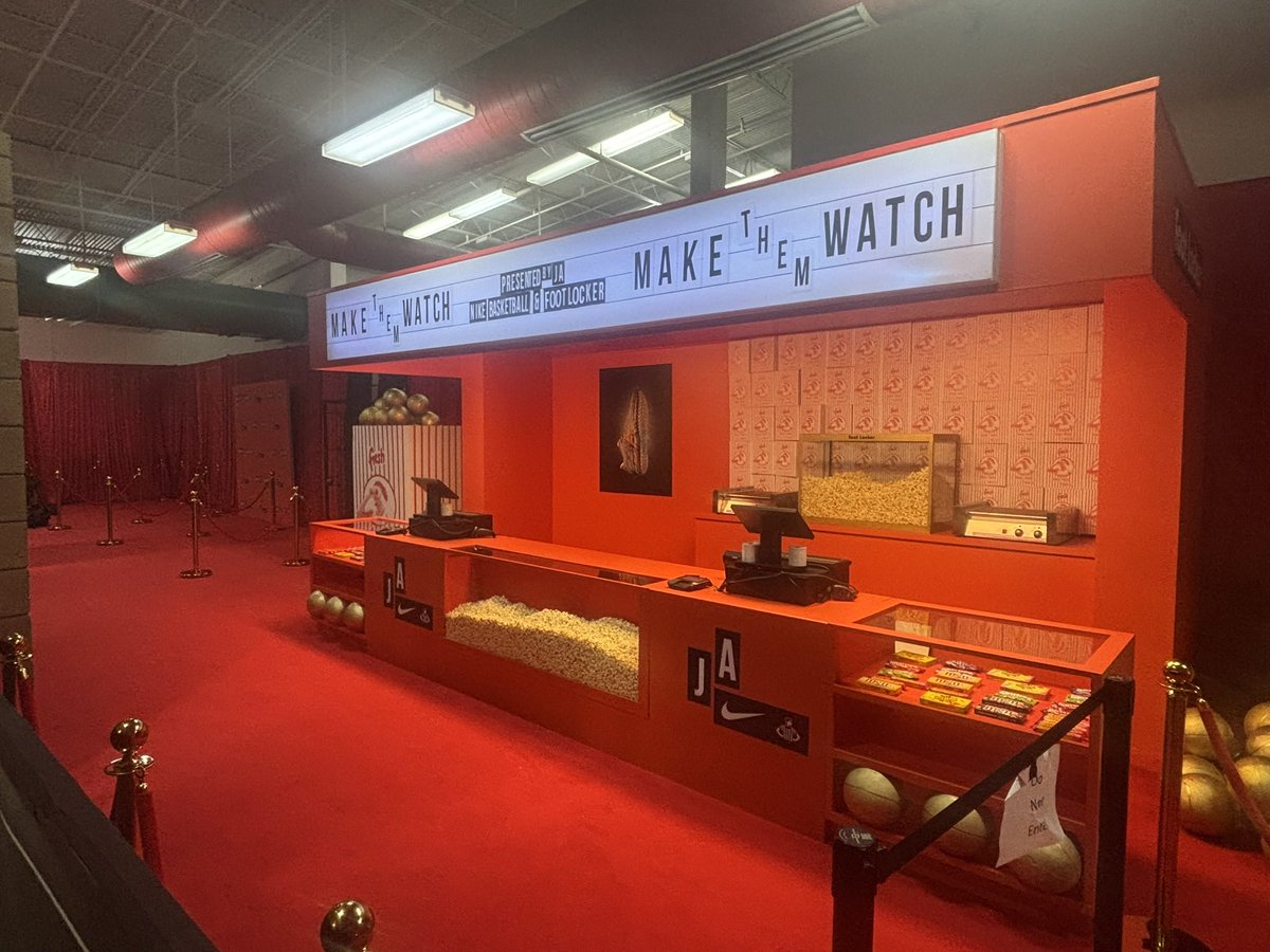 Ja Morant is a fan favorite and one of the many faces of Nike. This was a nice setup at the 2025 Nike EYBL Peach Jam. #jamorant #2025nikeeyblpeachjam