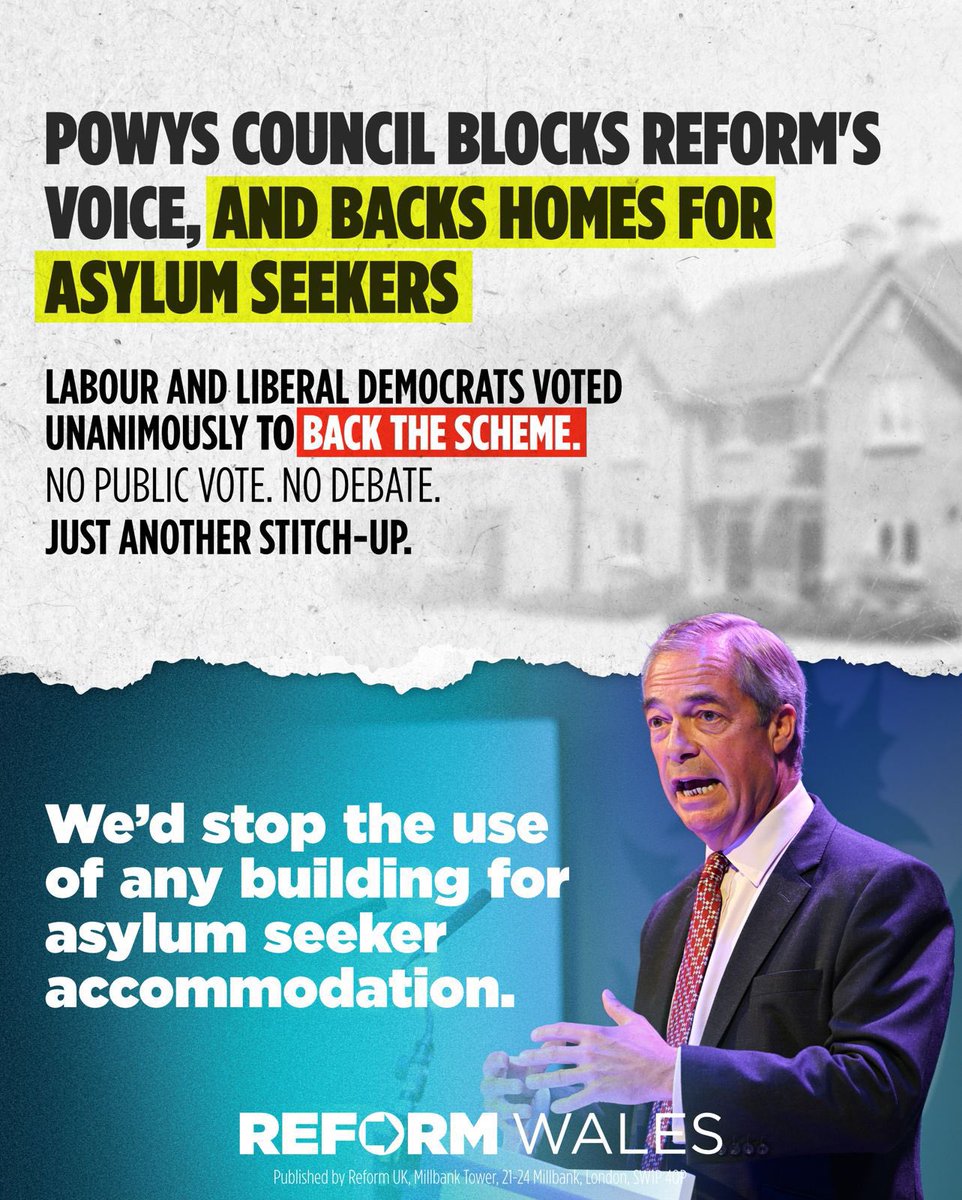 RUKWales's tweet image. Reform Wales will put a stop to this.
No more buildings for asylum seeker accommodation.