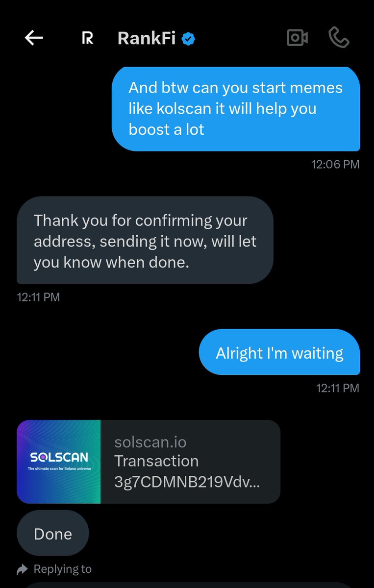 supsaadfr's tweet photo. @RankFi_ bro made it right to me and sent the giveaway I'm all in this https://t.co/ySaTgEhiCi