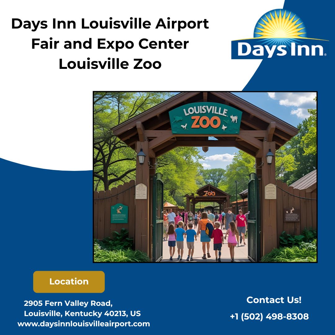DaysLouisville's tweet photo. 🐾 Explore wild adventures at the Louisville Zoo, just minutes from your cozy stay at Days Inn Louisville Airport!
#LouisvilleZoo #FamilyFun #DaysInnLouisville #TravelWithKids #ZooDayAdventure #KentuckyGetaway https://t.co/pEON0RmgLt
