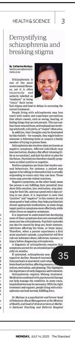 Dr syengo mutisya (@syengomutisya) on Twitter photo Severe mental illness may make one not understand that they need help. Informed consent is the best form of consent for treatment, but sometimes an involuntary treatment requested by the next of kin might be the only way #MentalHealthAwareness #mentalhealthke <a href="/NaiMentalHealth/">NairobiMental Health</a> Severe mental illness may make one not understand that they need help. Informed consent is the best form of consent for treatment, but sometimes an involuntary treatment requested by the next of kin might be the only way #MentalHealthAwareness #mentalhealthke <a href="/NaiMentalHealth/">NairobiMental Health</a>
