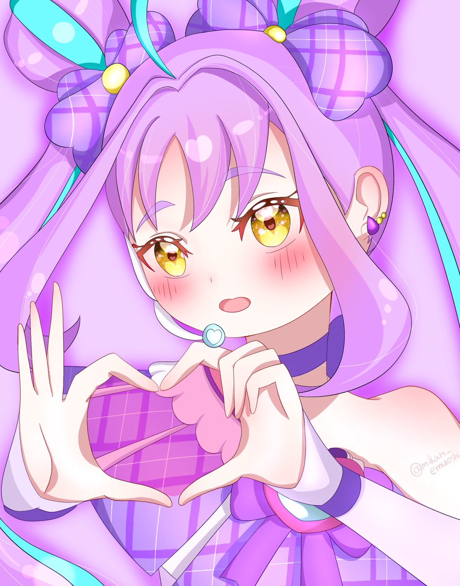 mikan_emuoshi's tweet image. #precure  #プリキュア  #キミプリ
心キュンキュンしてます💜