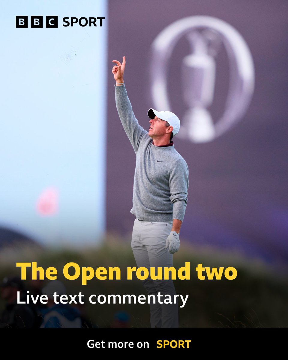 Good morning from Royal Portrush👋⛳

Round two of the 153rd Open Championship is underway ✅🏌️‍♂️

Follow live text updates on the BBC Sport website and app📲

#BBCGolf #TheOpen