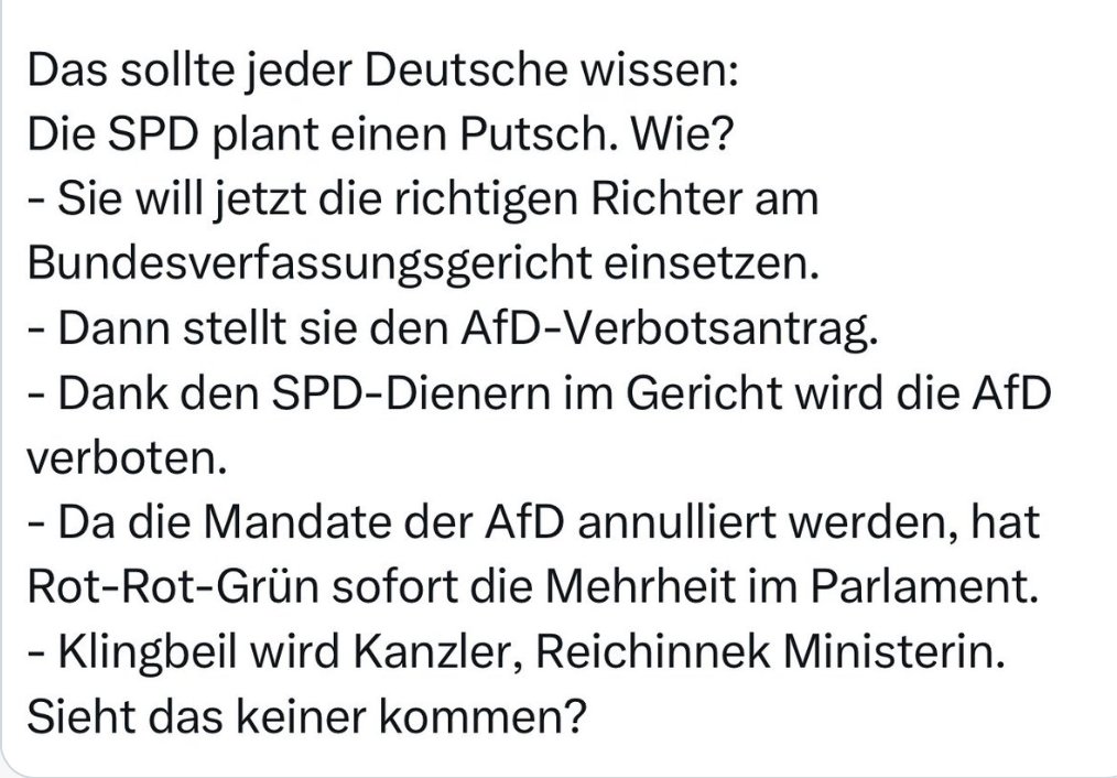 Langsam beginnt es sich herumzusprechen...
<a href="/CDU/">CDU Deutschlands</a> <a href="/cducsubt/">CDU·CSU</a> <a href="/CSU/">CSU</a>