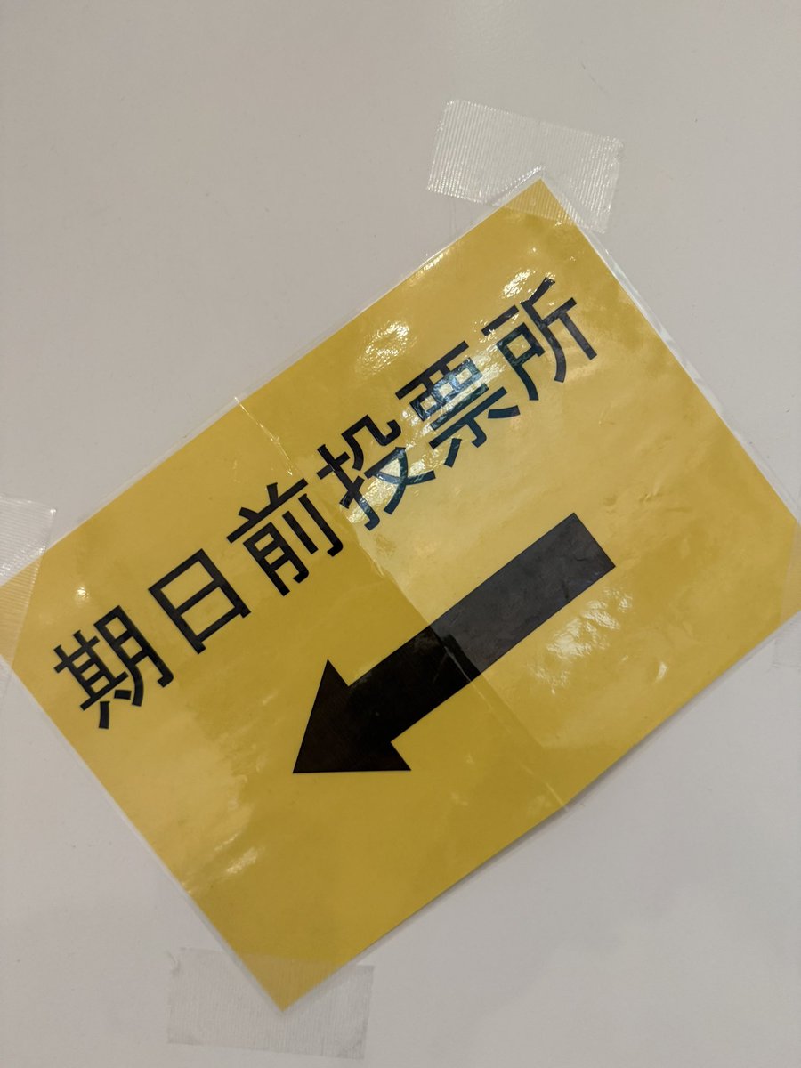 期日前投票行って参りました。日本がより良くなります様に…。