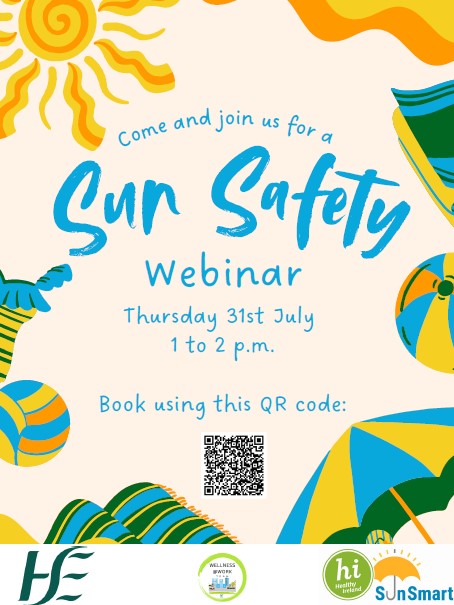 Mariodonovan08's tweet image. ➡️➡️➡️Join us for a sun safety webinar for staff on Thursday July 31st 1-2pm. 🌞Please scan the QR code to book or visit bookwhen.com/healthpromotio…
@HealthyIreland #Sunsmart 😎🌻⛱️🧴
