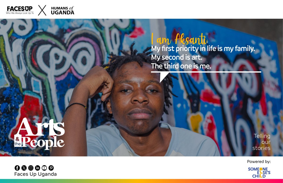#FacesUp (@facesupuganda) on Twitter photo We are at week 3 on the #artsandthepeople, at #FacesUp:
This is the story of <a href="/Aksantiart/">Aksanti Bienfait Ba</a> -
"My first priority in life is my family. My second is art. The third one is me. Growing up in Congo, I always had dreams, big ones.
A 🧵: We are at week 3 on the #artsandthepeople, at #FacesUp:
This is the story of <a href="/Aksantiart/">Aksanti Bienfait Ba</a> -
"My first priority in life is my family. My second is art. The third one is me. Growing up in Congo, I always had dreams, big ones.
A 🧵: